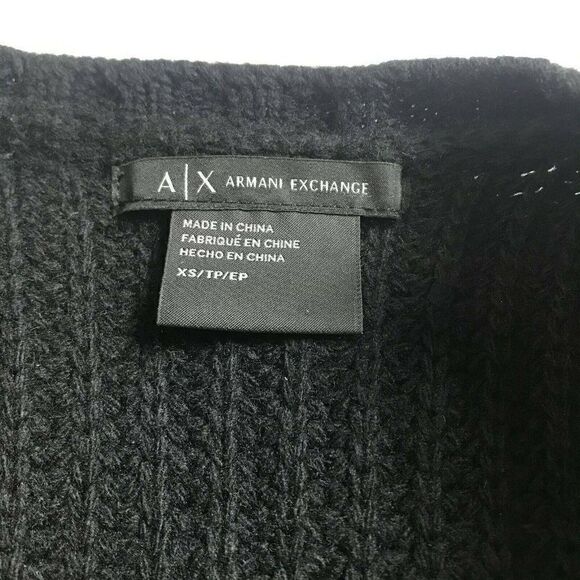 Armani Exchange Womens Black Front Vest Size XS - Picture 5 of 8